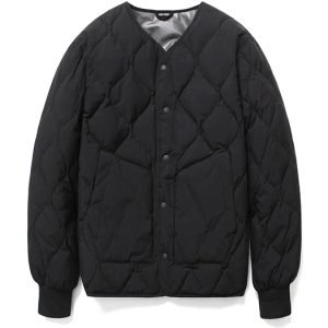 Black Warm Air Duck Down Cardigan Padding Jackets