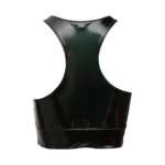 Custom Private Label PU Leather Sports Bra Gym Wear Manufacturer