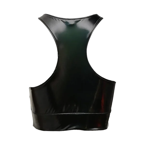 Custom Private Label PU Leather Sports Bra Gym Wear Manufacturer