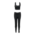 Custom Private Label Black High Waisted Yoga Sets Factory Production