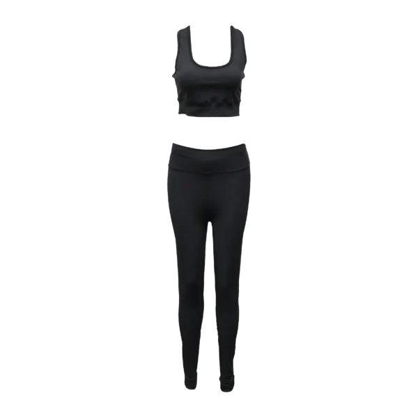 Custom Private Label Black High Waisted Yoga Sets Factory Production