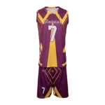 Private Label Maroon and Gold Basketball Uniform Manufacturer