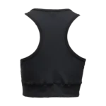 Custom Private Label Sports Bra Matte Black Gym Wear Manufacturer