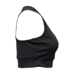 Custom Private Label Sports Bra Matte Black Gym Wear Manufacturer